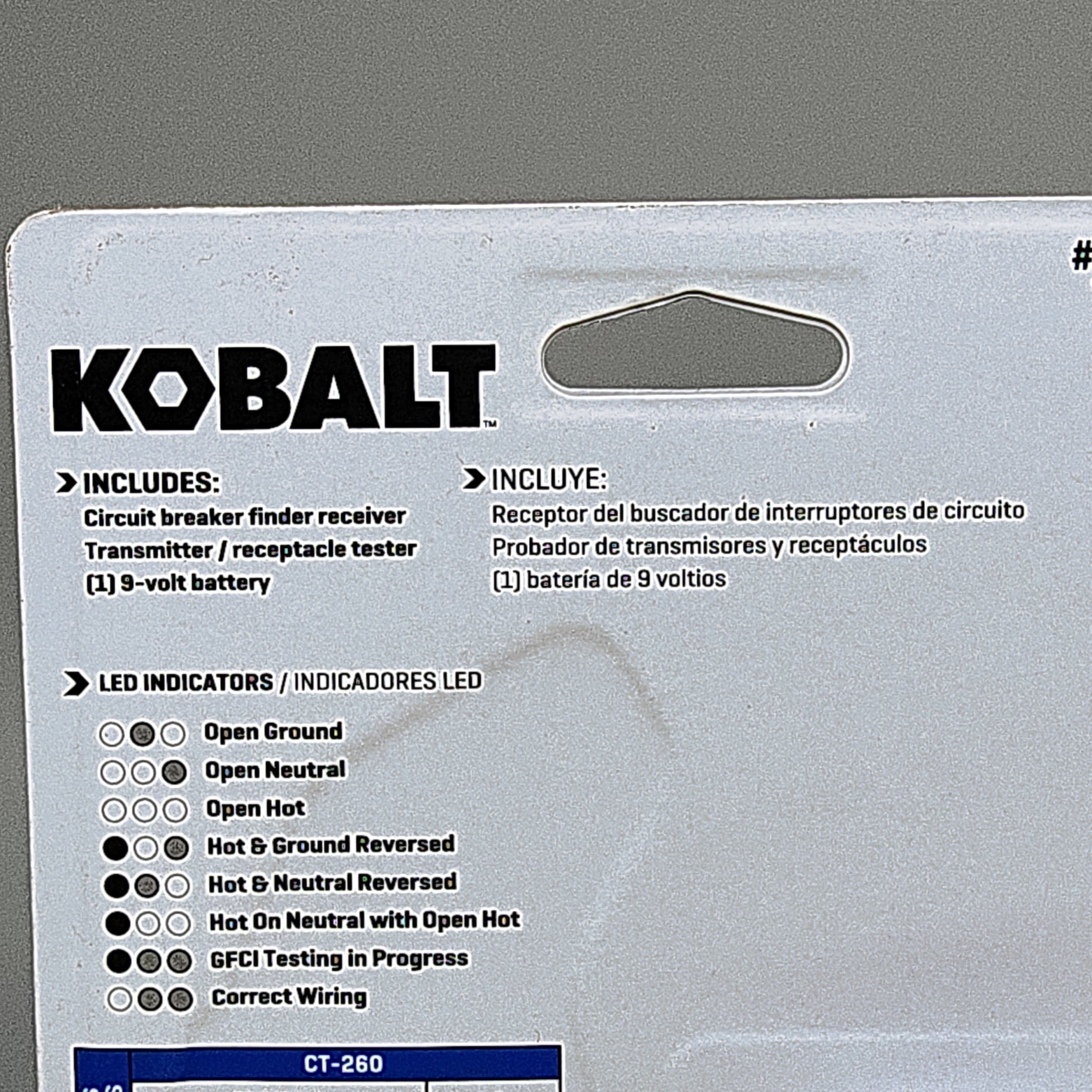 Kobalt 5995675 Circuit Breaker Finder NCV+GFCI Receptacle Tester 120V New✔ - Picture 8 of 11