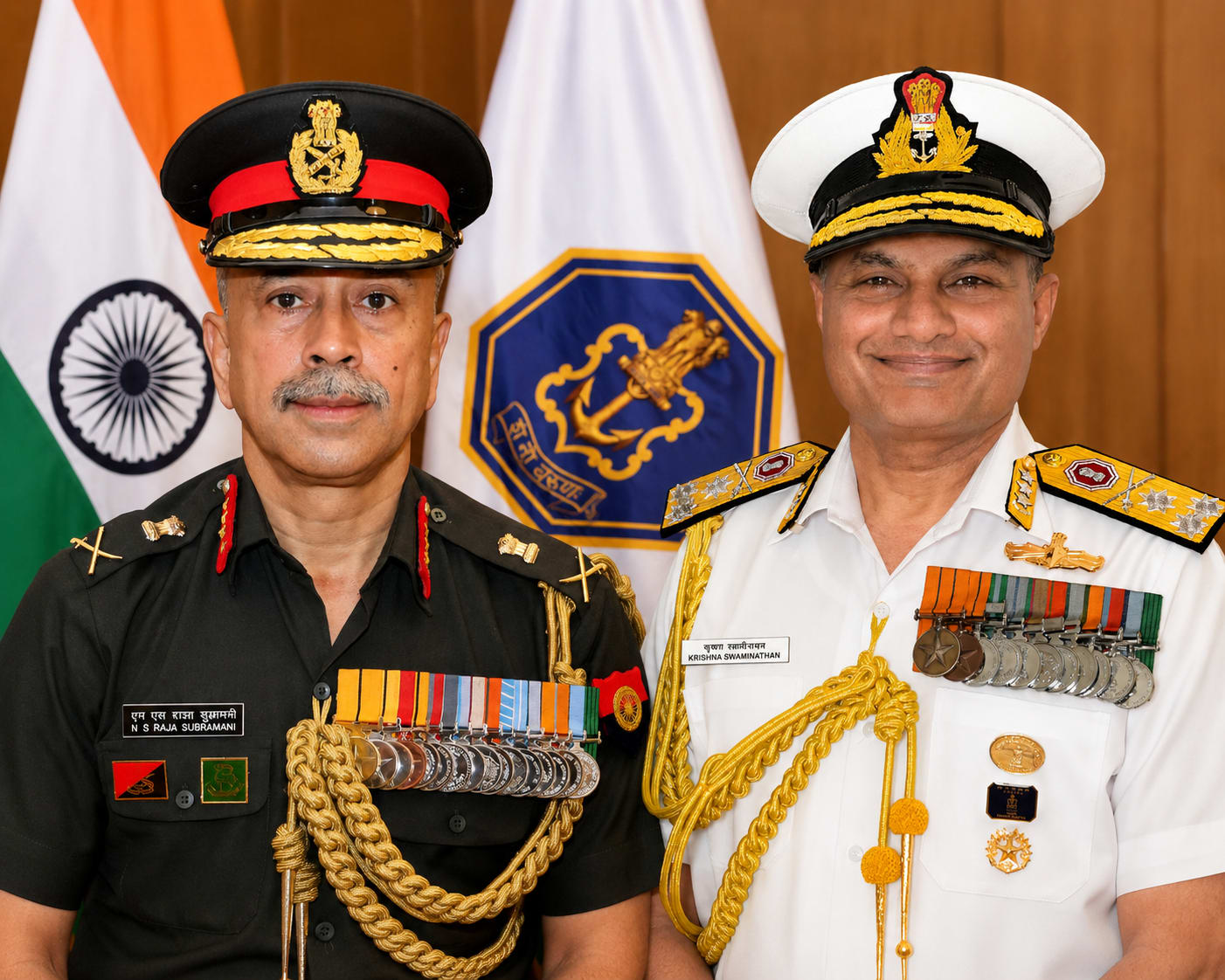 सेना और नौसेना नेतृत्व में बड़ा बदलाव: लेफ्टिनेंट जनरल राजा सुब्रमणि बने नए सीडीएस, वाइस एडमिरल कृष्ण स्वामीनाथन संभालेंगे नौसेना की कमान