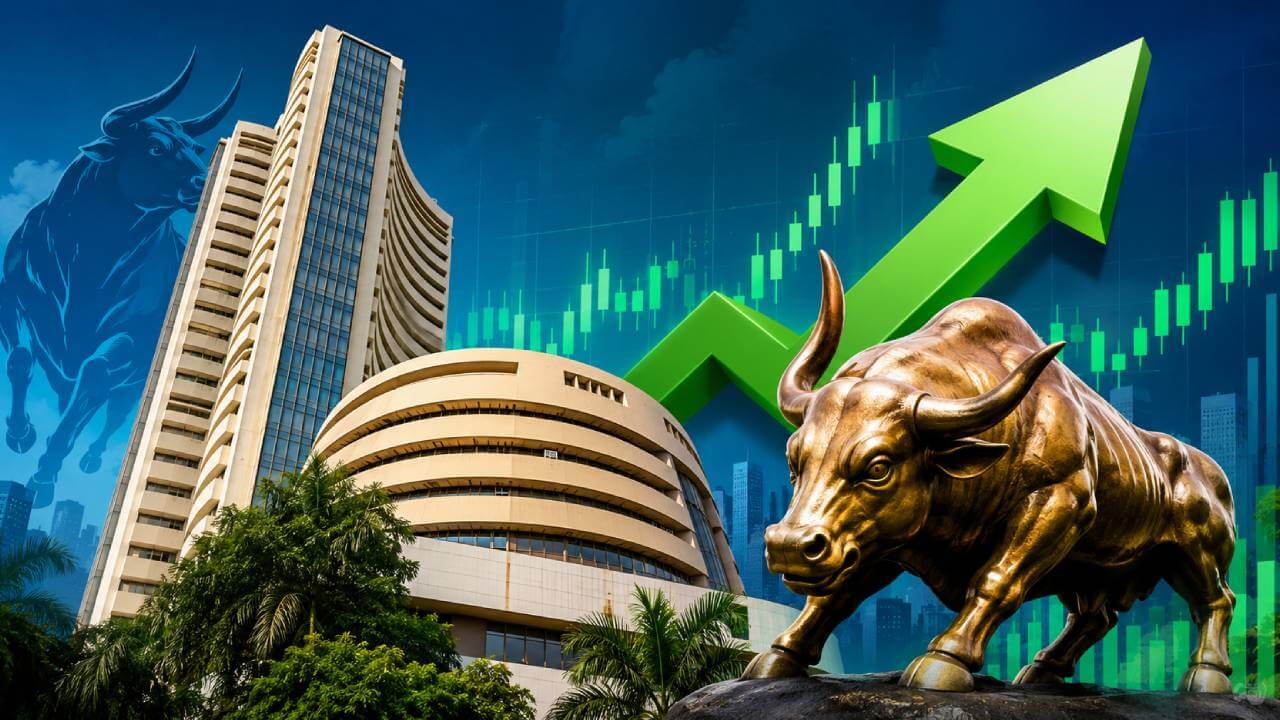 मार्केट मूड ऑन : सेंसेक्स 77 हजार के पार, चौथे दिन भी बाजार में जोरदार रैली