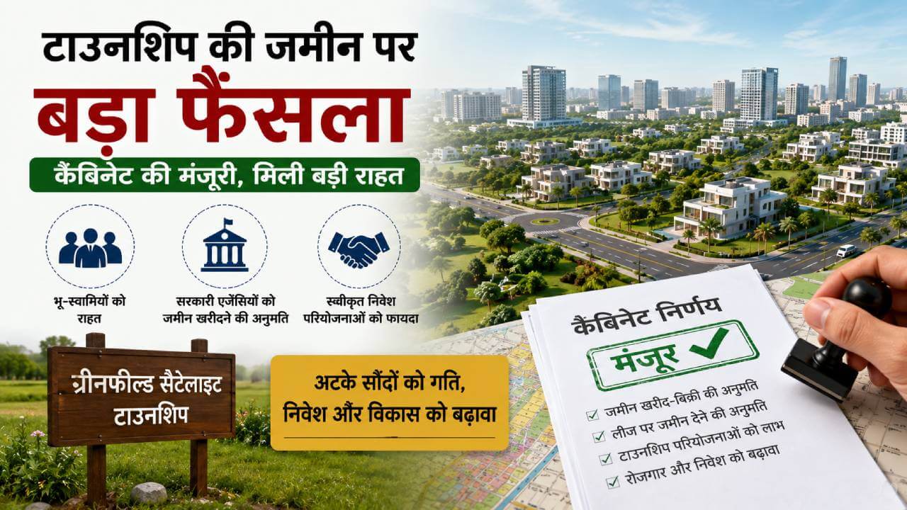 टाउनशिप की जमीन पर बड़ा फैसला, अटकी खरीद-बिक्री को मिली राहत