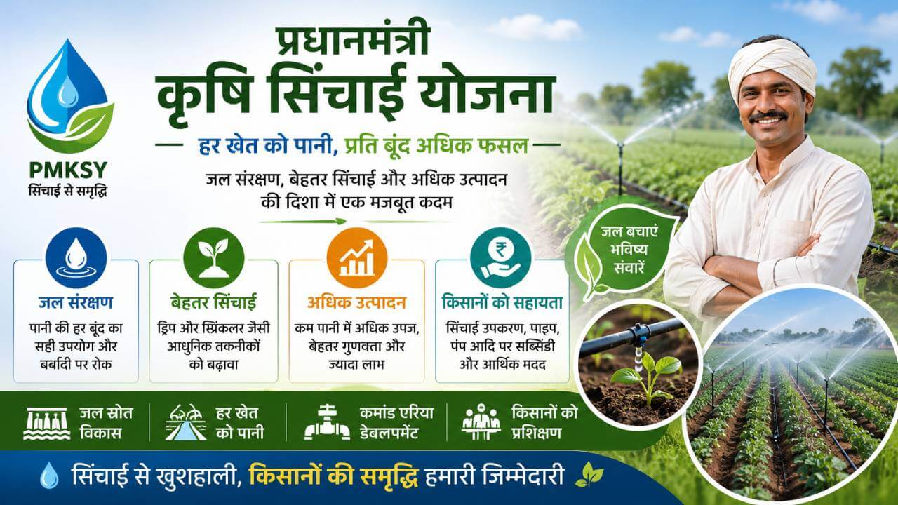 प्रधानमंत्री कृषि सिंचाई योजना (पीएमकेएसवाई)