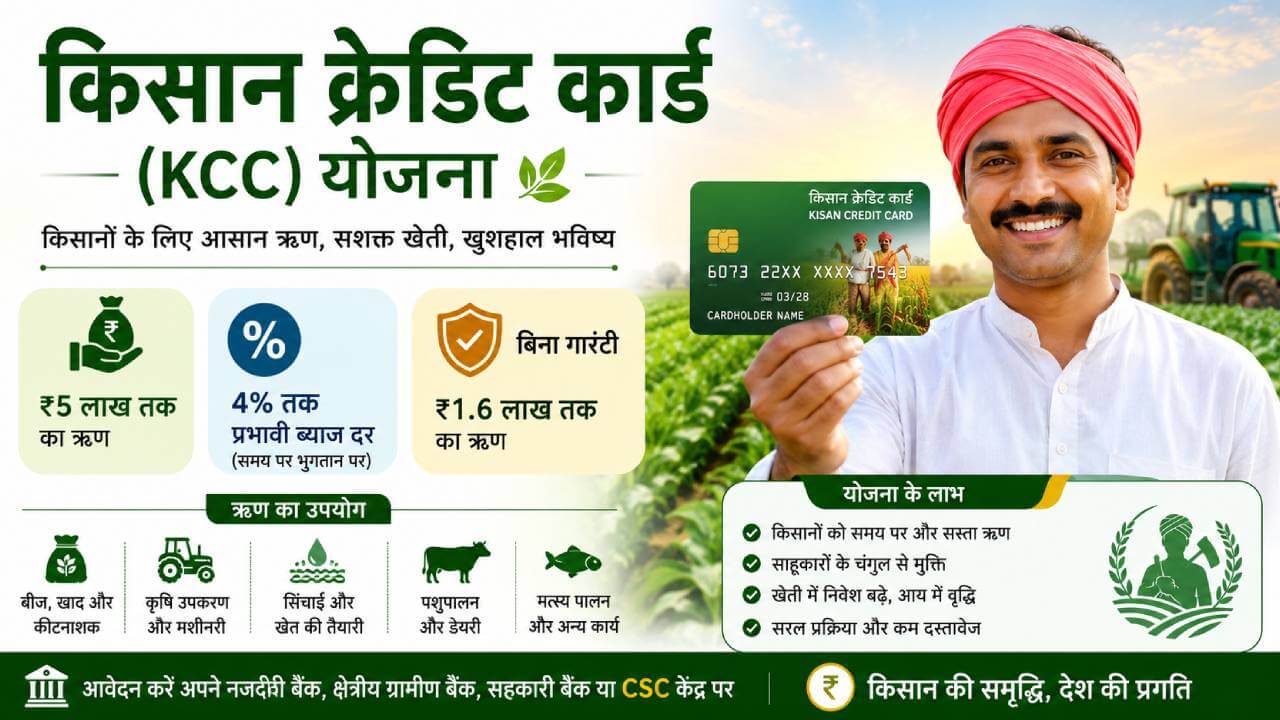 किसान क्रेडिट कार्ड (केसीसी) योजना
