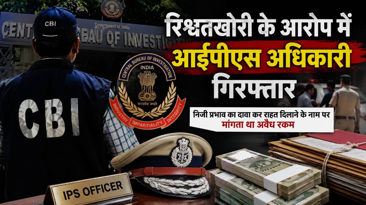 'प्रभाव' के नाम पर सौदेबाजी: रिश्वतखोरी मामले में केंद्रीय प्रतिनियुक्ति पर तैनात आईपीएस अधिकारी गिरफ्तार
