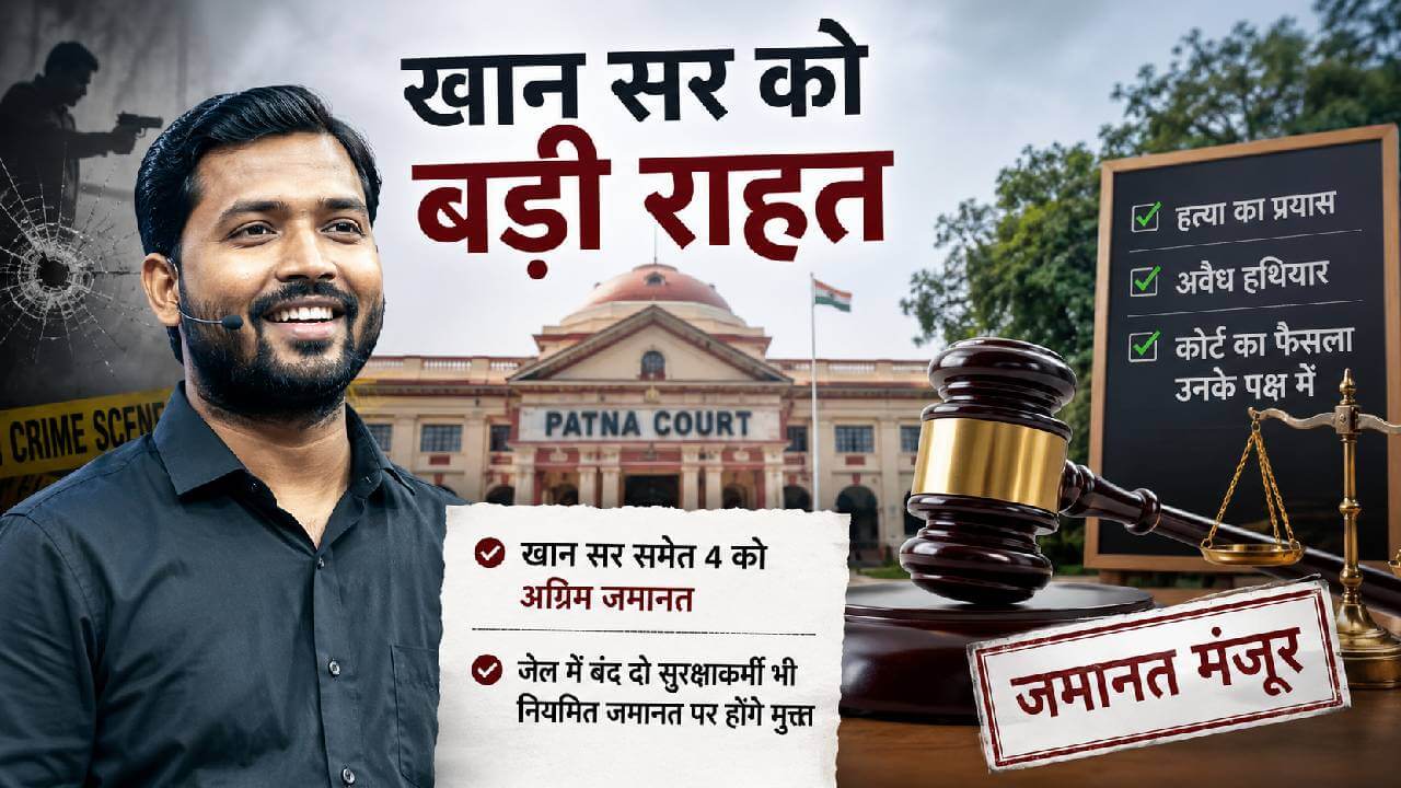 खान सर समेत 4 को मिली अग्रिम जमानत