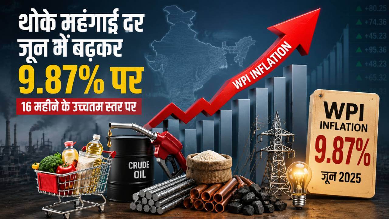 थोक महंगाई ने बढ़ाई टेंशन: जून में डब्ल्यूपीआई पहुंची 9.87%, 16 महीने के सबसे ऊंचे स्तर पर