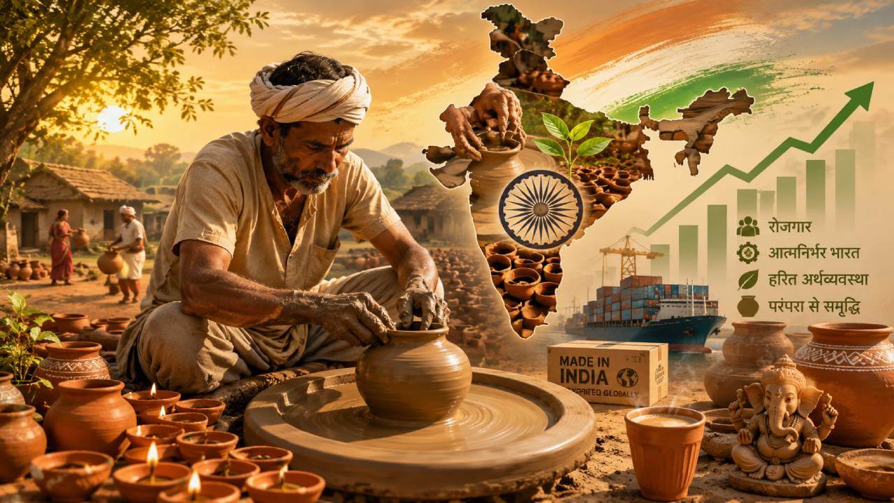 भारतीय अर्थव्यवस्था के मौन शिल्पकार : जब कुम्हार के चाक पर घूमती है राष्ट्र की समृद्धि