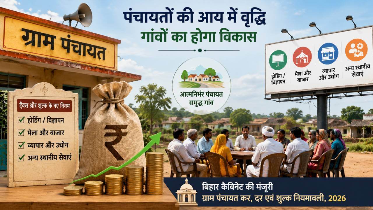 बिहार: अब पंचायतें खुद बढ़ाएंगी अपनी कमाई, टैक्स और शुल्क वसूलने की मिली मंजूरी