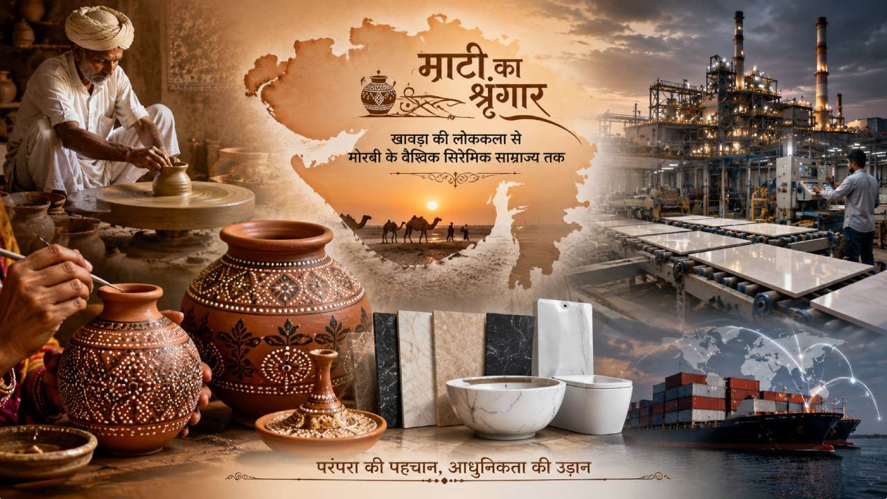गुजरात की माटी : खावड़ा की लोककला से मोरबी के वैश्विक सिरेमिक साम्राज्य तक