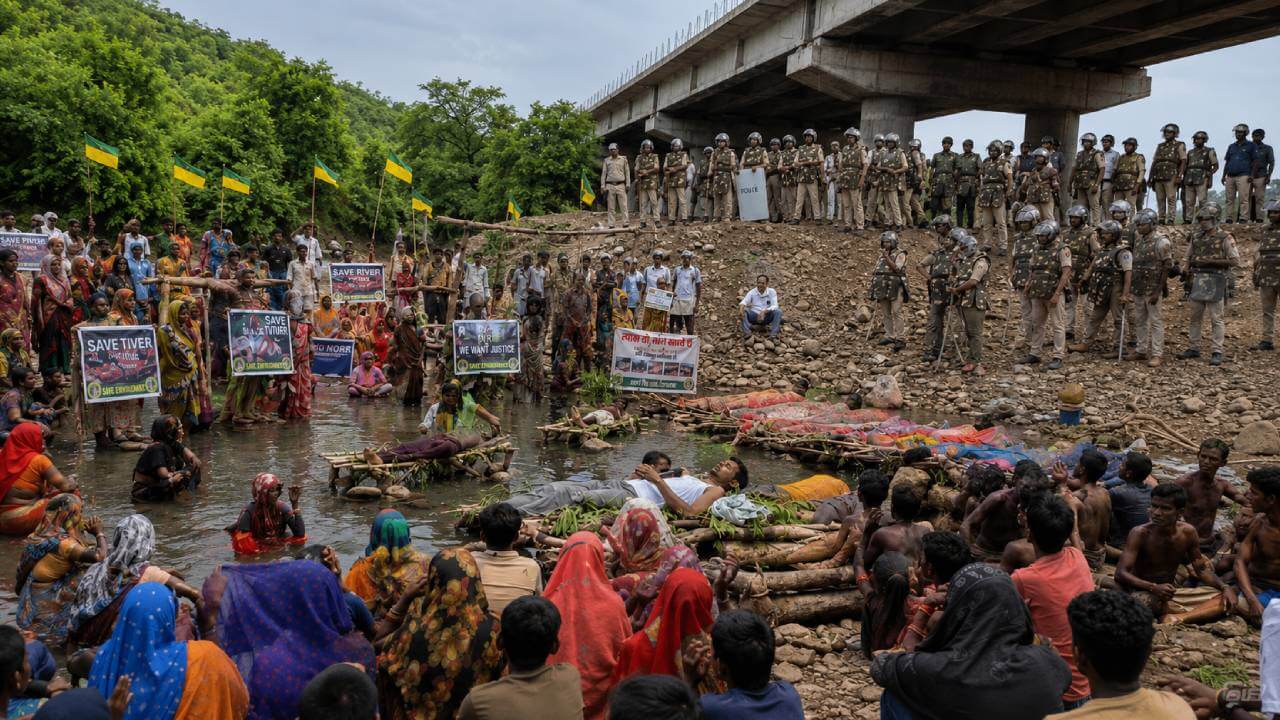 15 दिन तक पानी में डटे आदिवासी, फिर आई पुलिस और खत्म हो गया आंदोलन