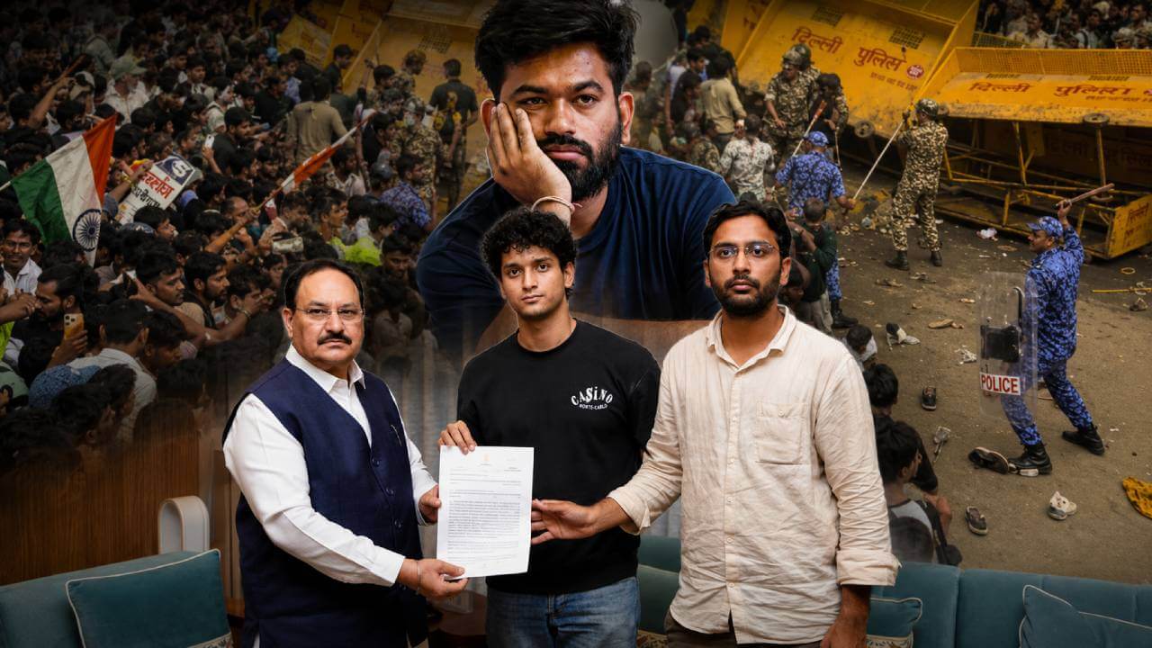 'संसद चलो' मार्च पर हाई वोल्टेज ड्रामा: शिक्षा मंत्री के इस्तीफे की मांग पर दिल्ली में प्रदर्शन, सरकार ने शुरू की बातचीत
