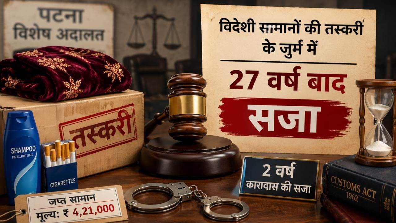 बिहार : विदेशी सामानों की तस्करी के जुर्म में दोषी को 27 वर्ष बाद सजा