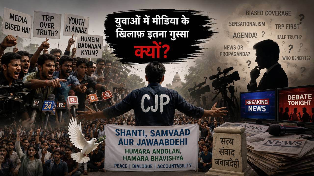 सीजेपी का बड़ा सवाल- मीडिया के खिलाफ युवाओं में इतना गुस्सा क्यों