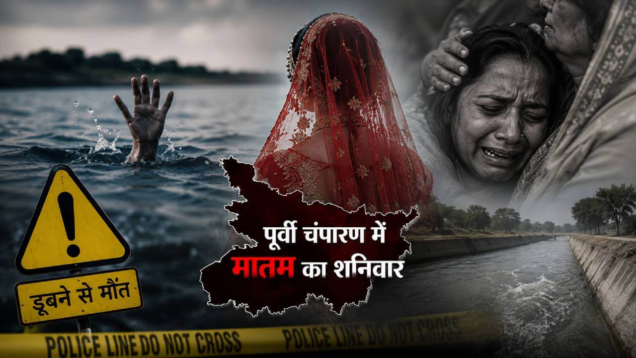 पूर्वी चंपारण में चार महीने की दुल्हन की संदिग्ध मौत, डूबने से तीन और घरों में मातम 