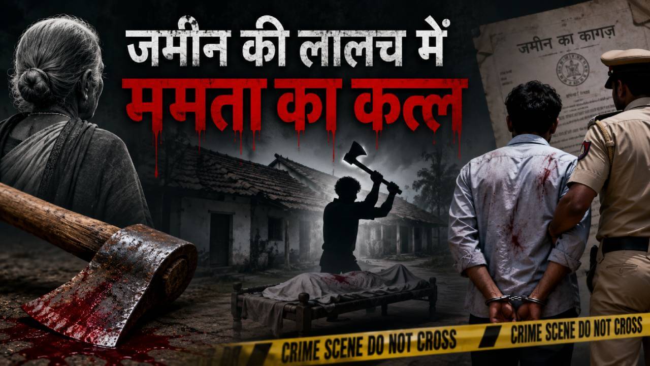 जमीन की लालच में मां की बेरहमी से हत्या: छोटे बेटे ने गड़ासे से किया कत्ल, बड़े भाई को फंसाने की रची साजिश