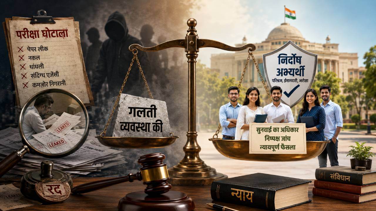 परीक्षा में गड़बड़ी किसकी, सजा किसे?