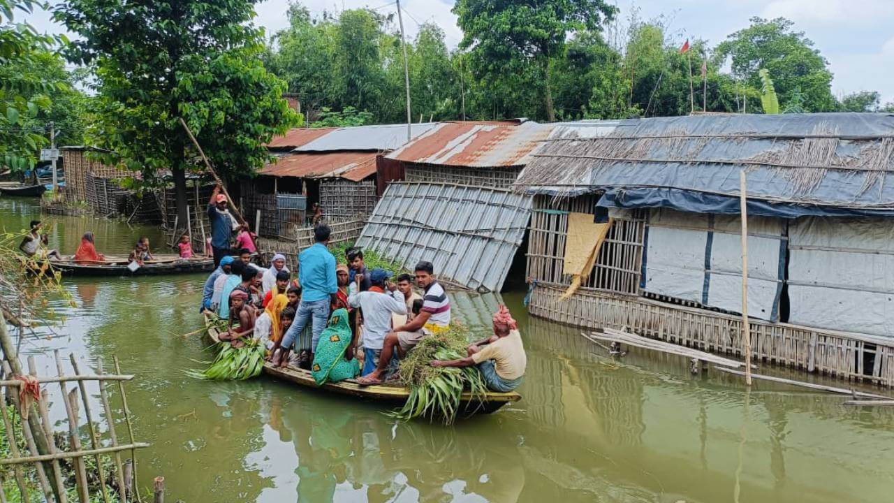 कटिहार में गंगा-कोसी ने बढ़ाई मुसीबत: मोहनाचांदपुर में 2000 से ज्यादा घर बाढ़ से घिरे, पुल बना ग्रामीणों का ठिकाना