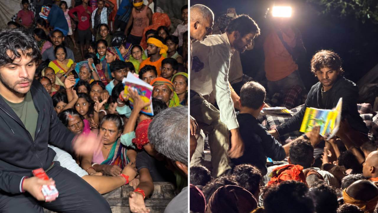आर्थिक मदद से आगे बढ़े वीर पहाड़िया, बिहार के बाढ़ पीड़ितों के बीच पहुंचकर बांटी राहत सामग्री