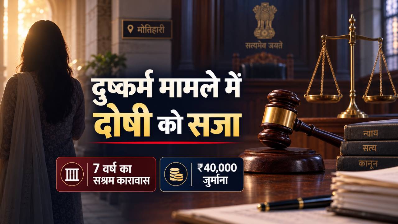 शादी का झांसा देकर दुष्कर्म मामले में दोषी को सात साल की सजा, 40 हजार जुर्माना