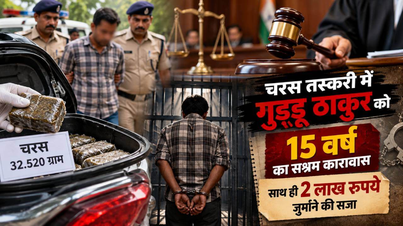 रक्सौल में चरस तस्करी मामले में दोषी गुड्डू ठाकुर को 15 साल की सजा