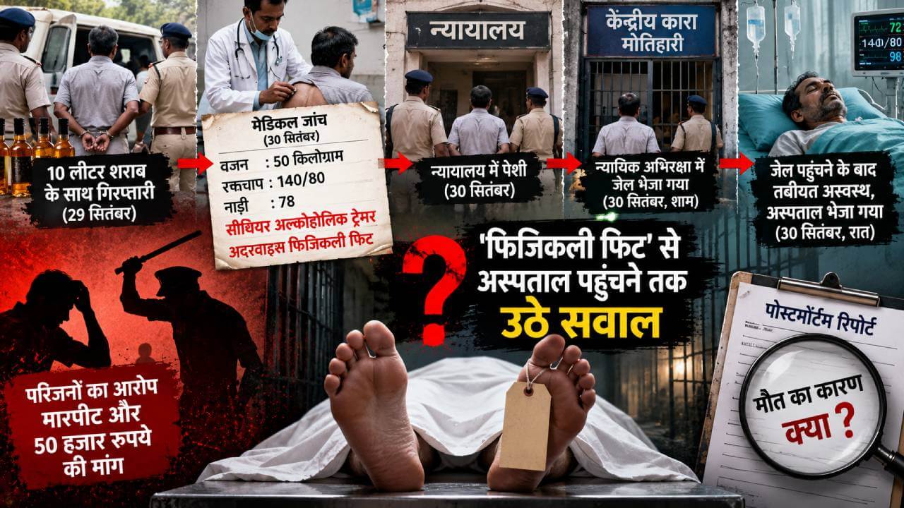 न्यायिक अभिरक्षा में बंदी की मौत: ‘फिजिकली फिट’ से अस्पताल पहुंचने तक उठे सवाल