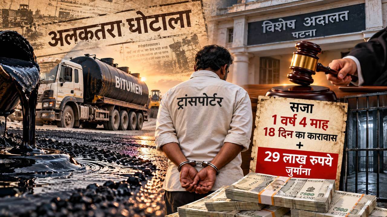 अलकतरा घोटाला: ट्रांसपोर्टर ने किया गुनाह कबूल, विशेष अदालत ने सुनाई सजा