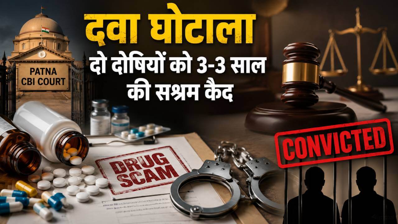 बिहार दवा घोटाला: सीबीआई कोर्ट का फैसला, दो सरकारी कर्मियों को 3-3 साल की सश्रम कैद
