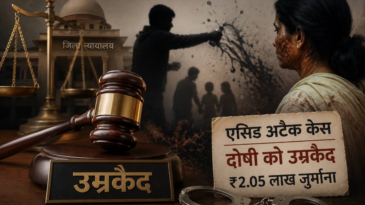 पूर्वी चंपारण एसिड अटैक केस में बड़ा फैसला: दोषी को उम्रकैद, 2.05 लाख का जुर्माना