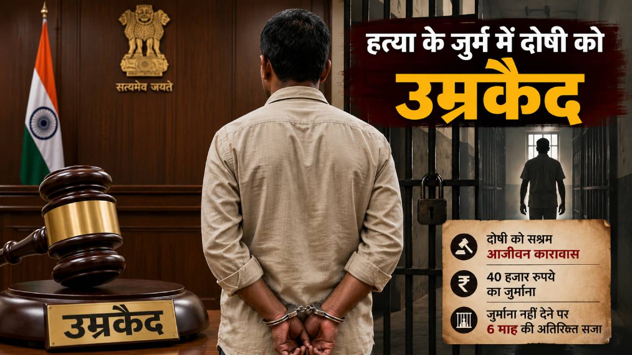 बिहार: हत्या के जुर्म में दोषी को उम्रकैद