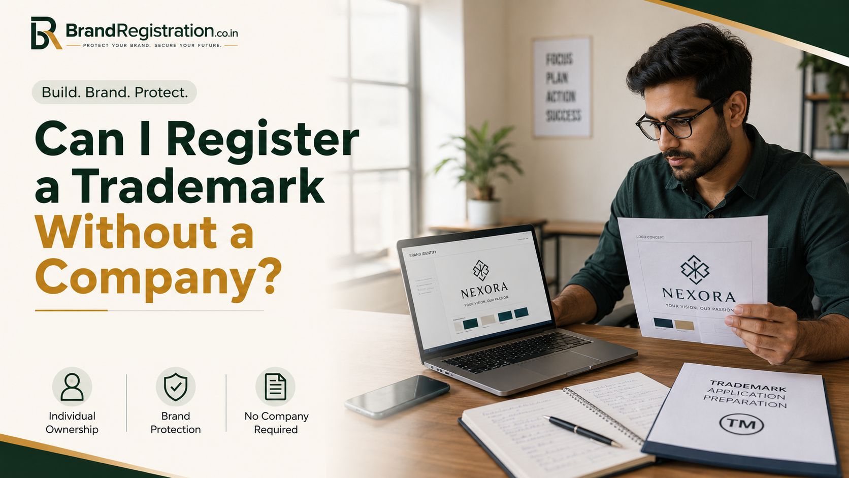 Can I Register a Trademark Without a Company? | Explained