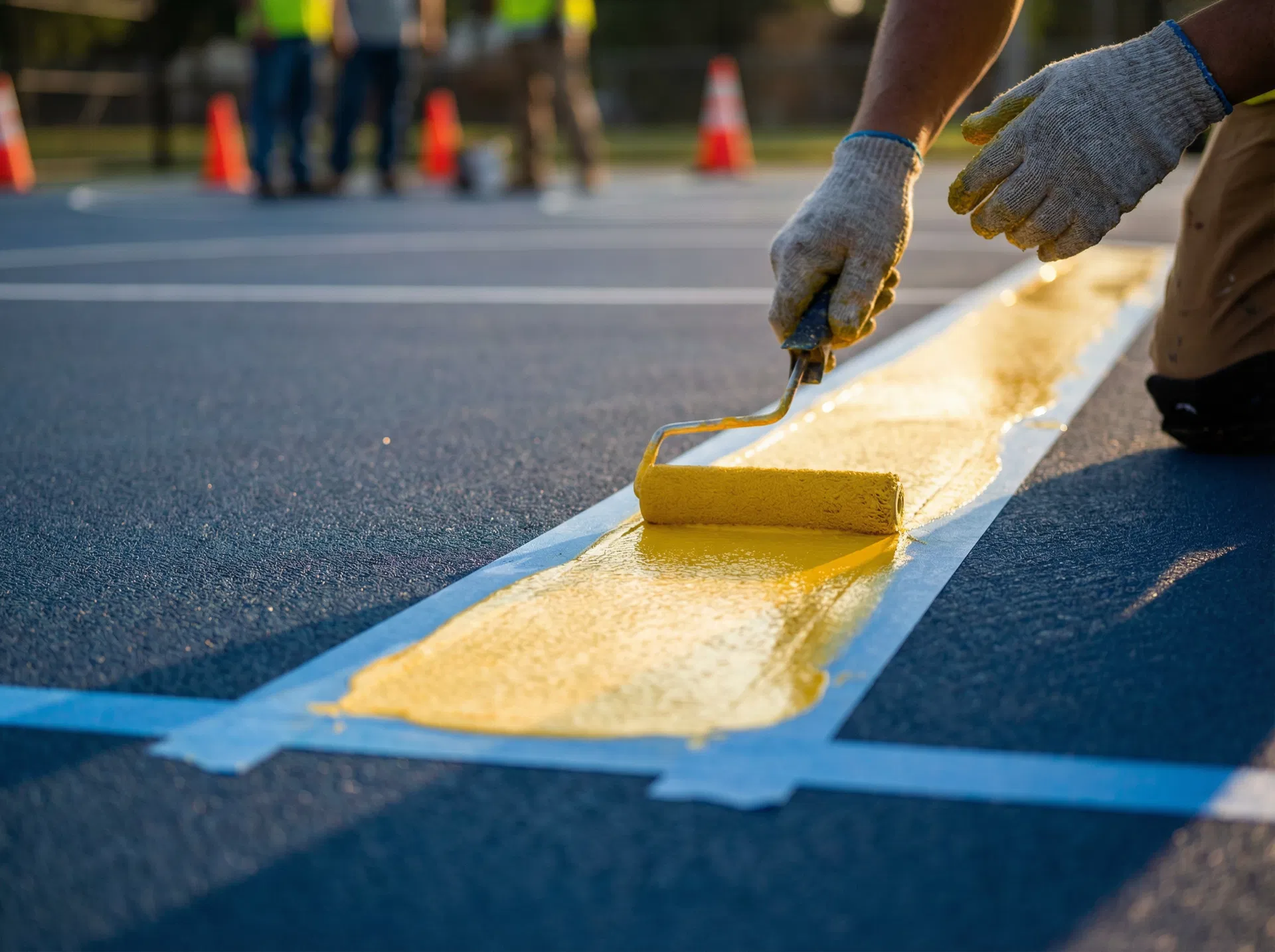 Court Resurfacing — detail