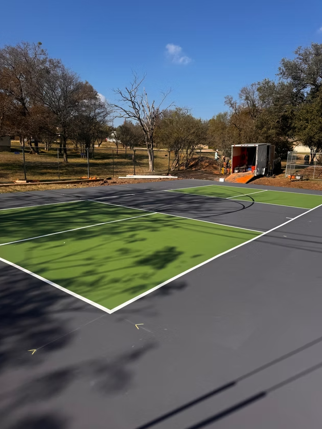 Green and black multi-sport court