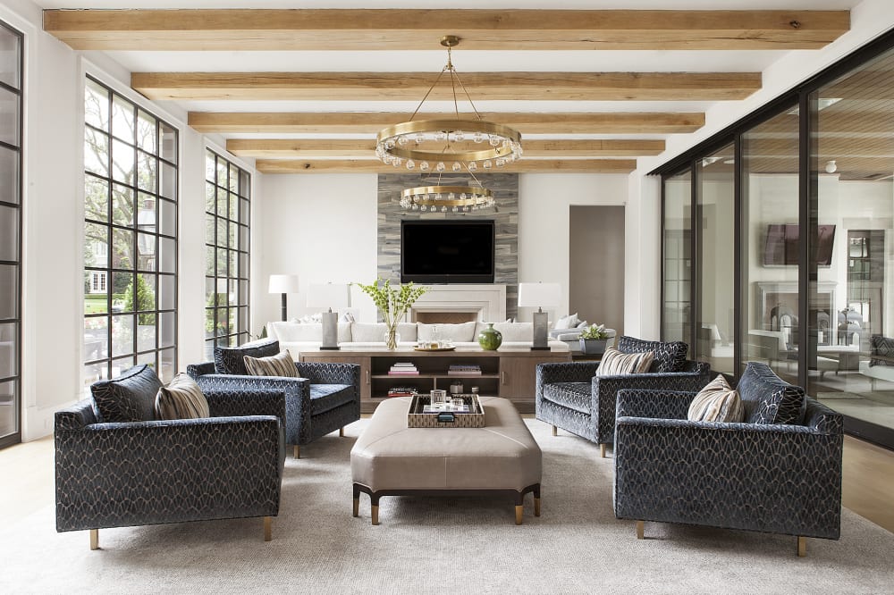 Beautifully designed interior living space by Amy Nolen Interiors.