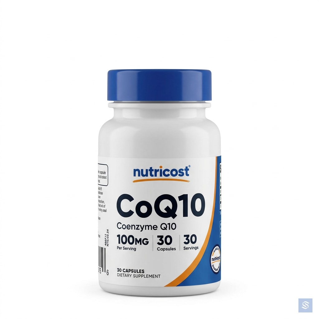 نوتريكوست أنزيم Q10 (CoQ10) لدعم مضادات الأكسدة وصحة القلب، كبسولات، 100 ملغ - 30 كبسولة