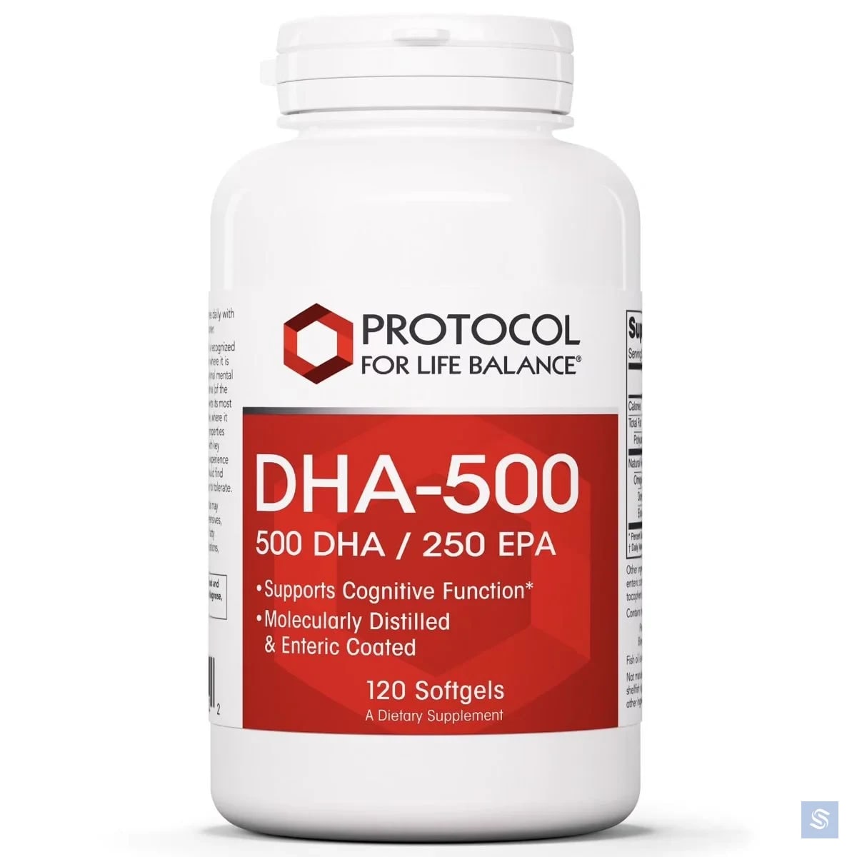 بروتوكول زيت السمك DHA-500mg لدعم صحة القلب والدماغ، كبسولات جيلاتينية - 120 كبسولة
