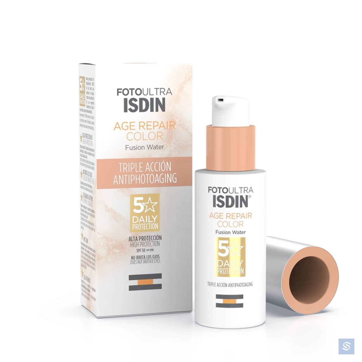 إيسدين Age Repair Color Fusion Water واقي شمسي ملون بعامل حماية 50، مضاد للشيخوخة - 50 مل