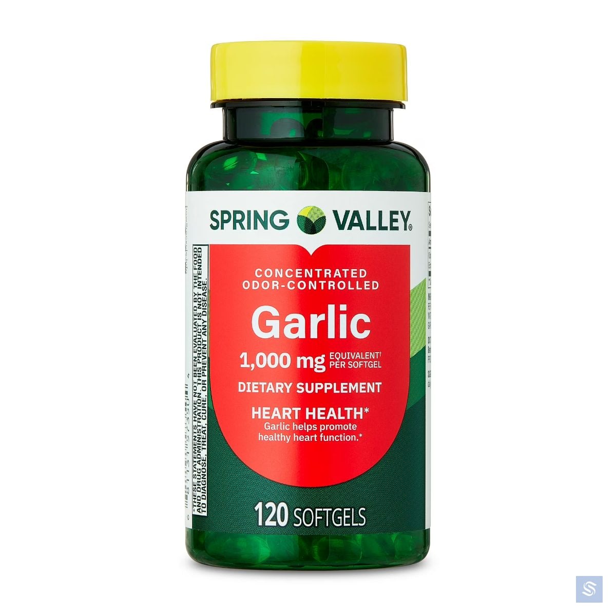 سبرينج فالي جارليك (Garlic) لدعم صحة القلب، 1000 ملغ، 120 كبسولة هلامية