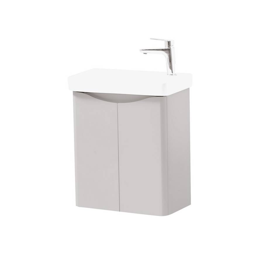 Arc 500x290mm Wall Mounted Cloak Unit Matt Cashmere