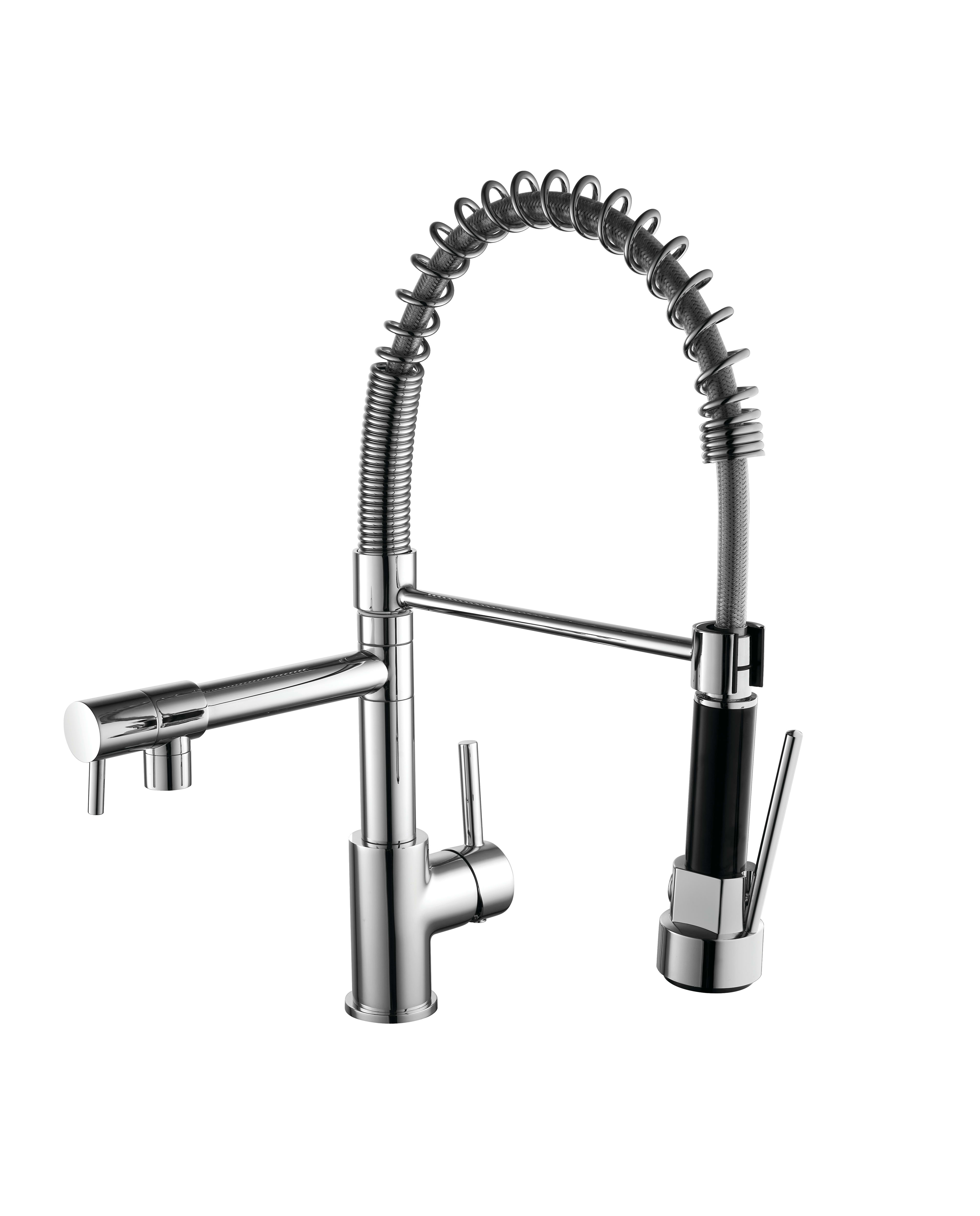 Dual Spout Kitchen Mixer Tap W/Pull Out