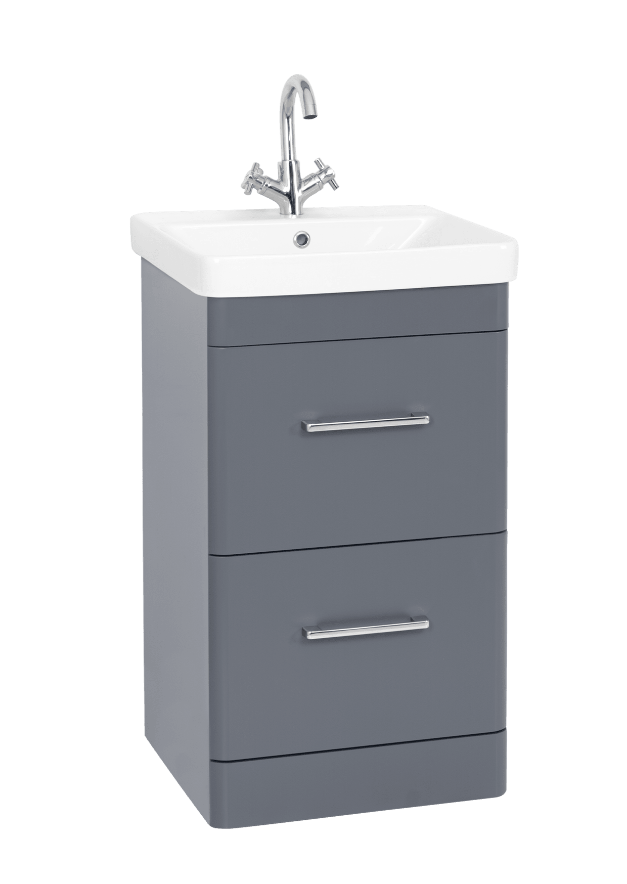 Options 24 500mm 2 Drawer Unit Cool Grey