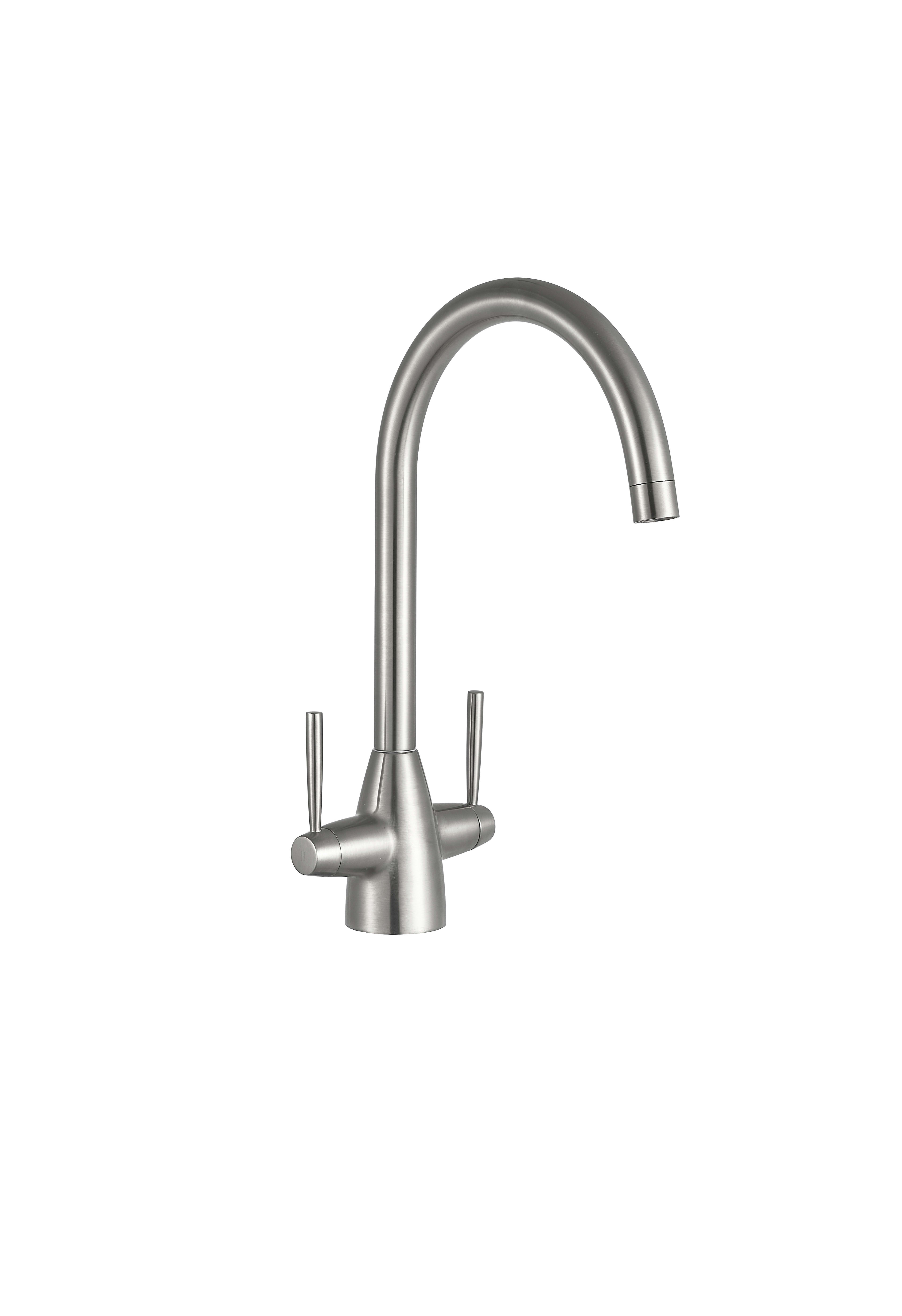 Moda Mono Sink Mixer Brushed Steel