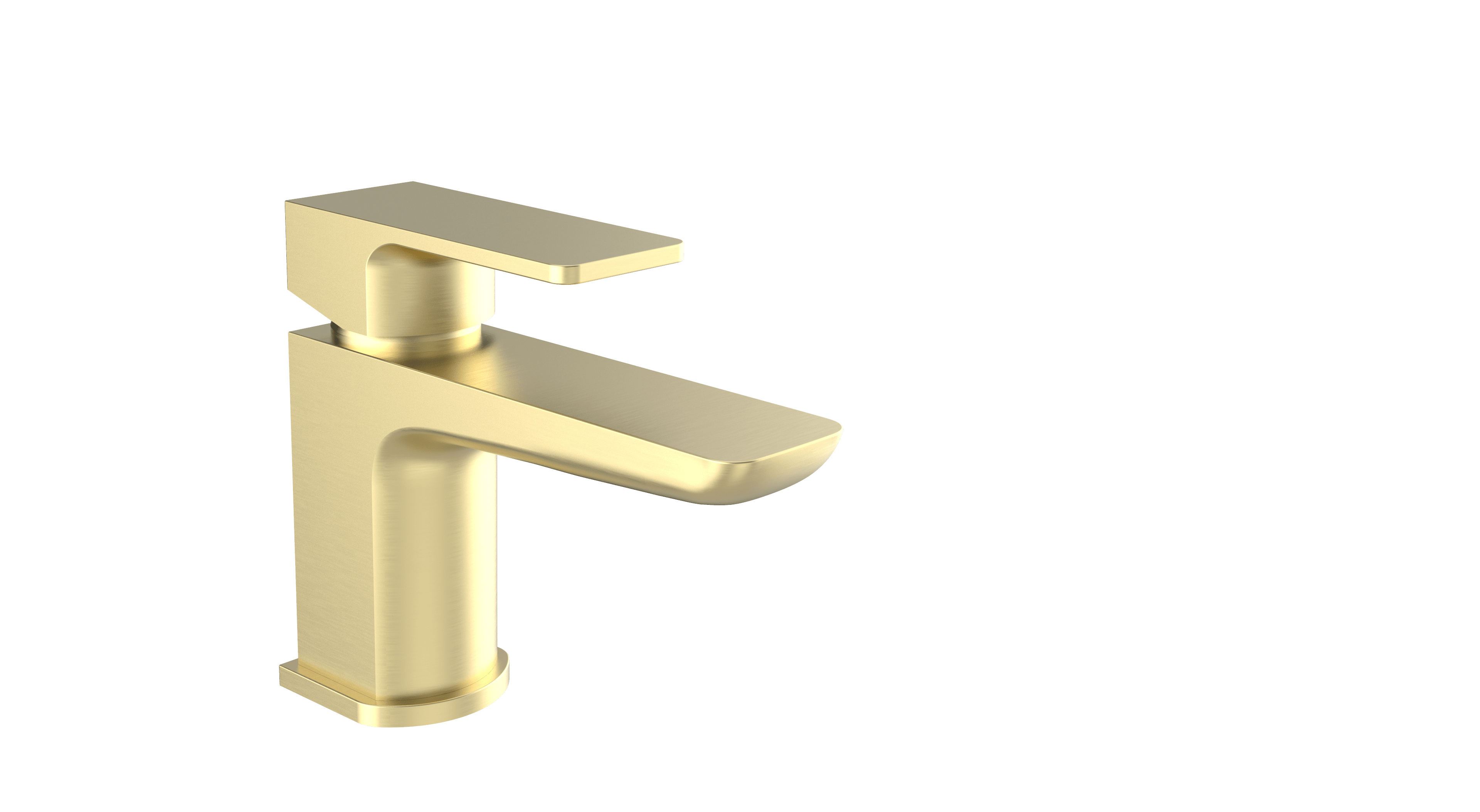 Kolt Mini Mono Basin Mixer Brushed Brass