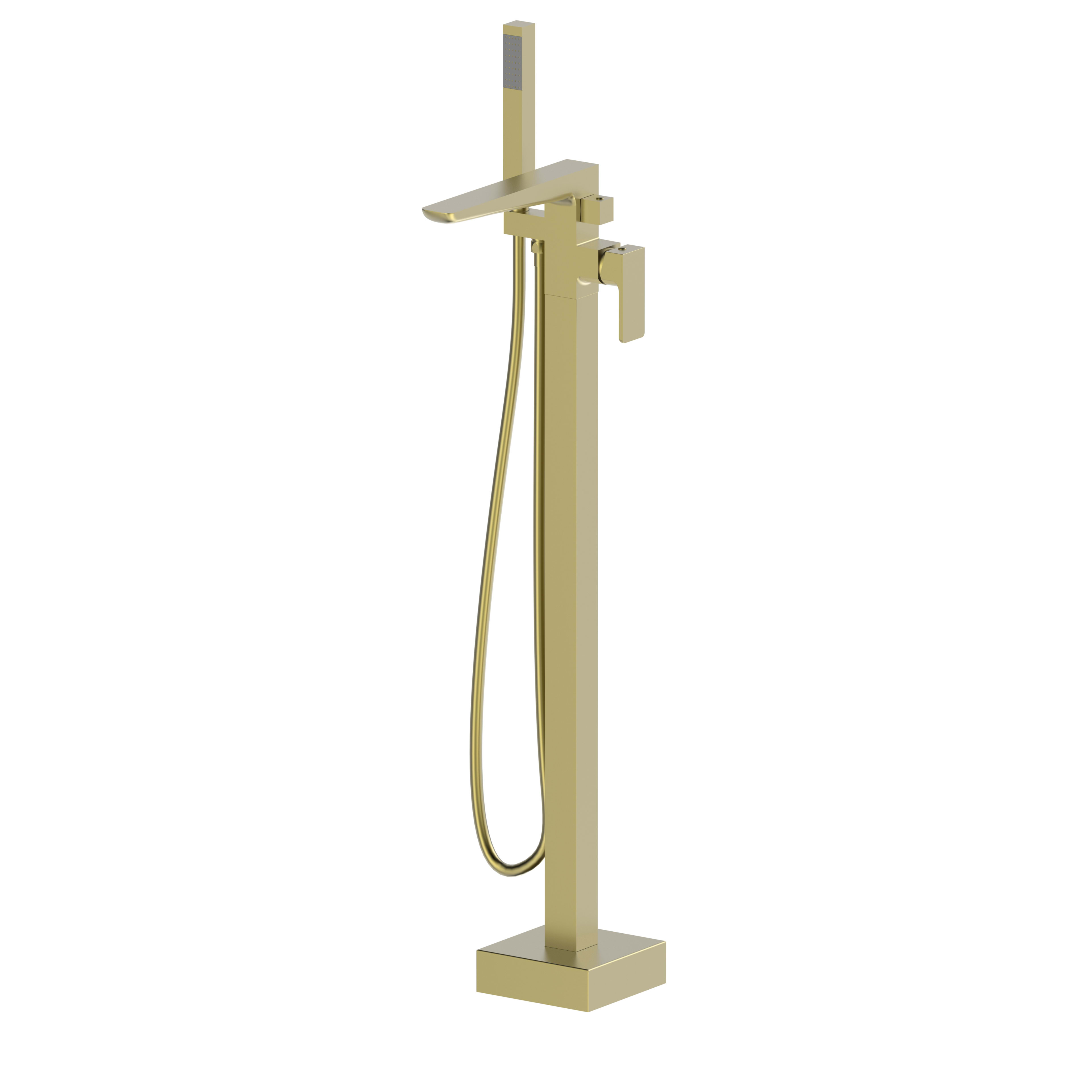 Kolt Freestanding Bath Shower Mixer Brushed Brass