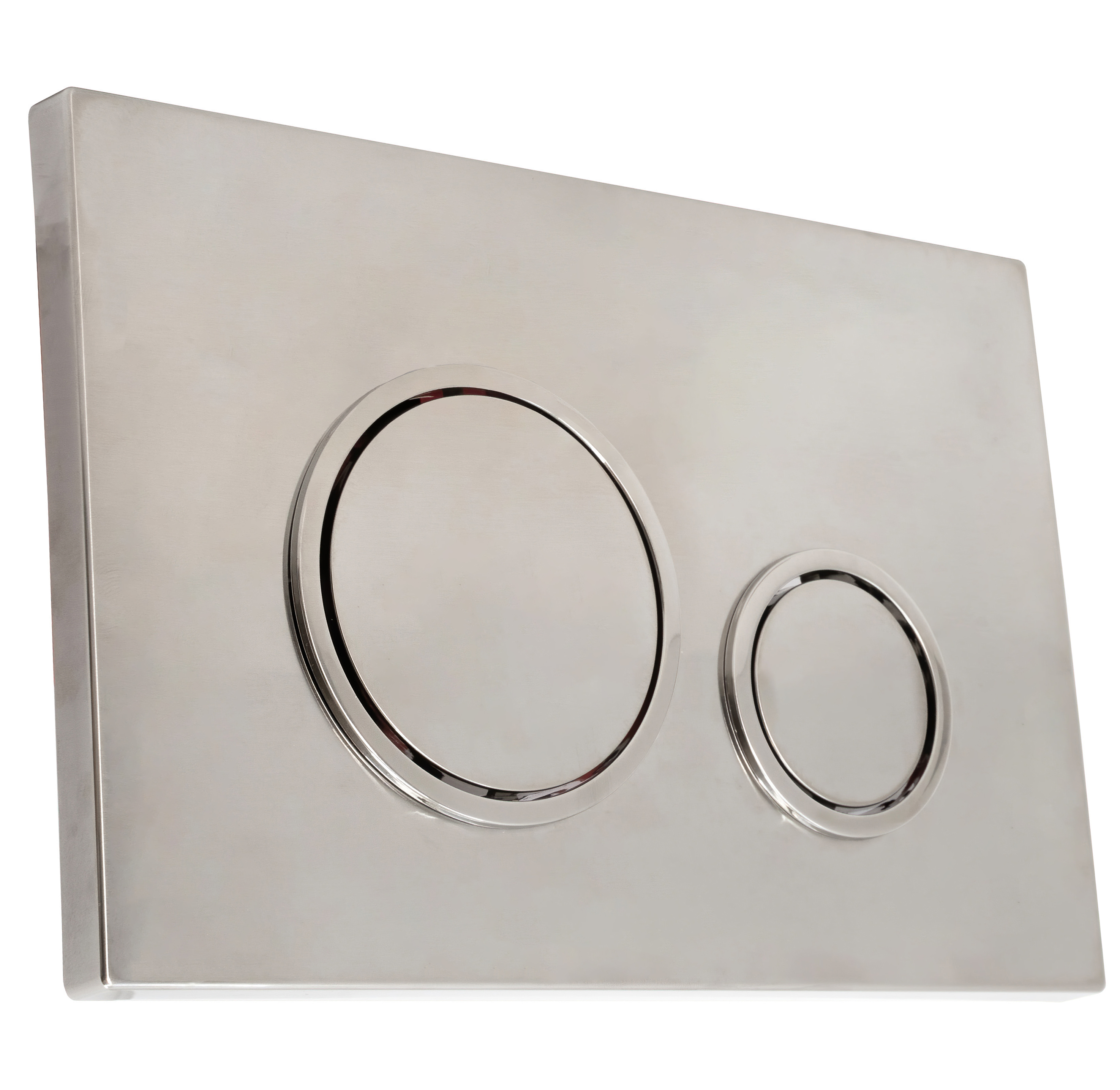 Keytec Brushed Nickel Round Flushplate