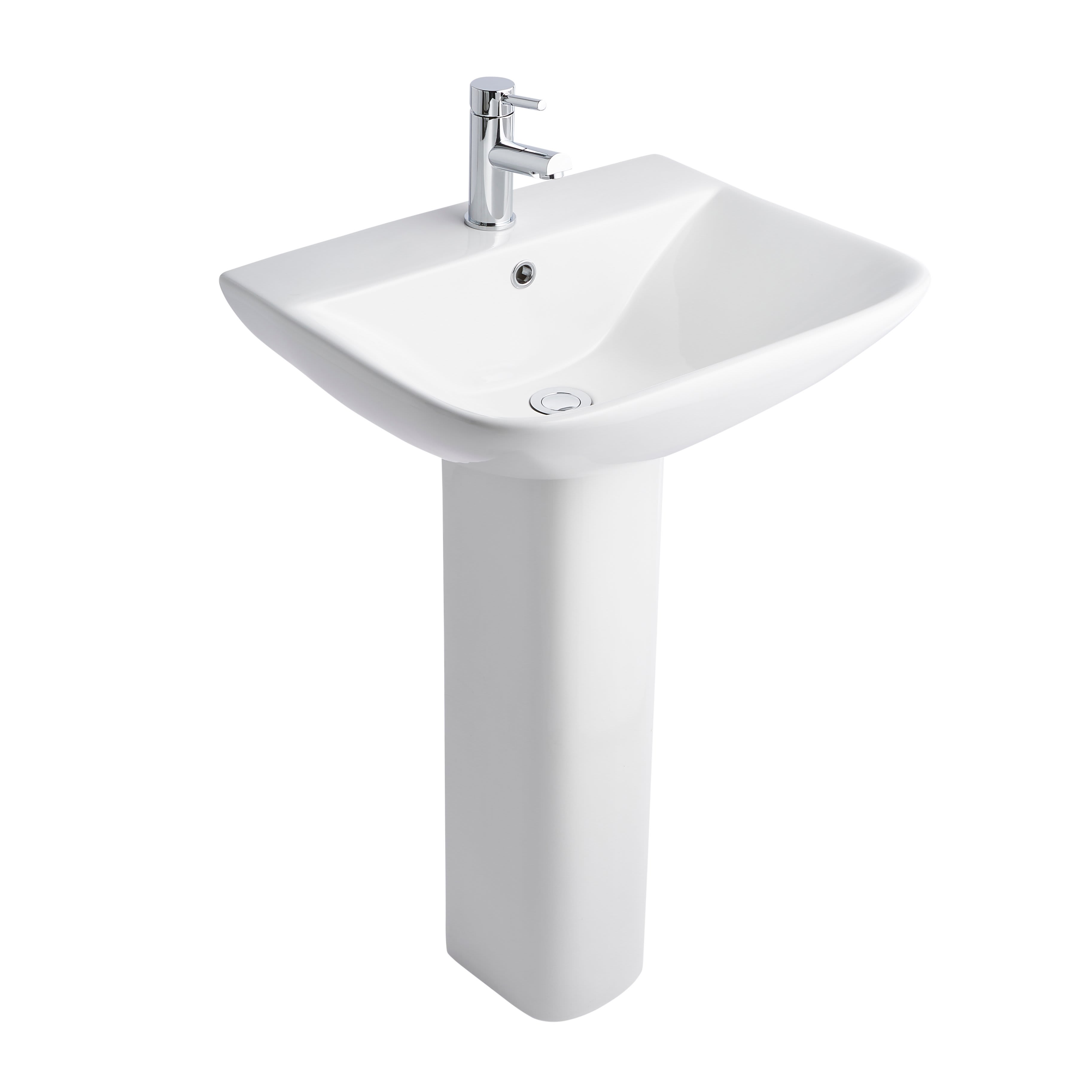Primo Square 550mm 1TH Basin