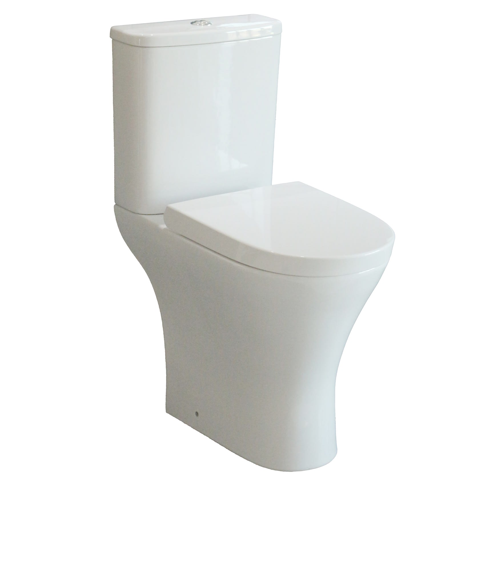Primo Round Rimless Short Projection Comfort Height Pan
