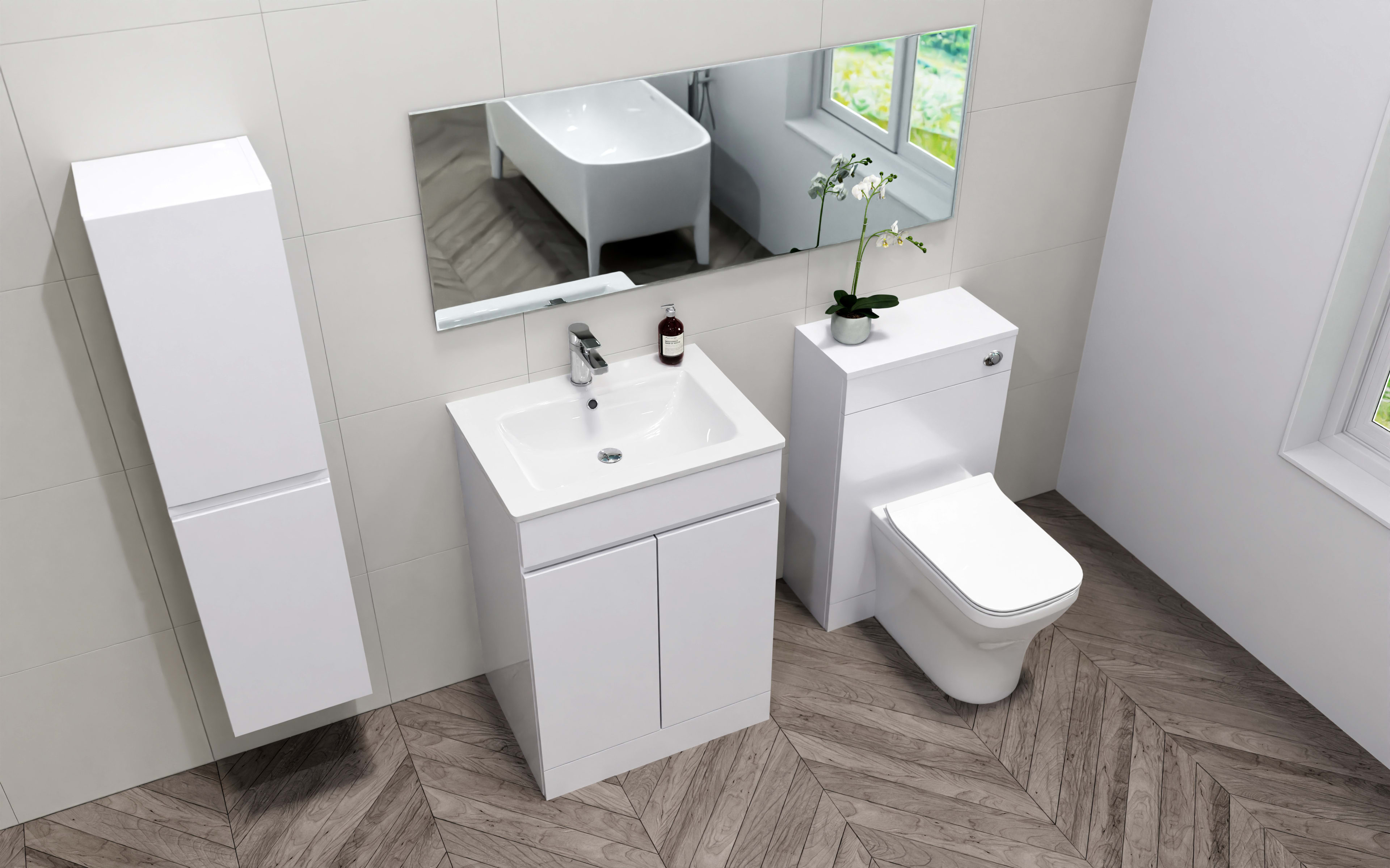 Atlantis 500mm Vanity Unit & Basin — view 2