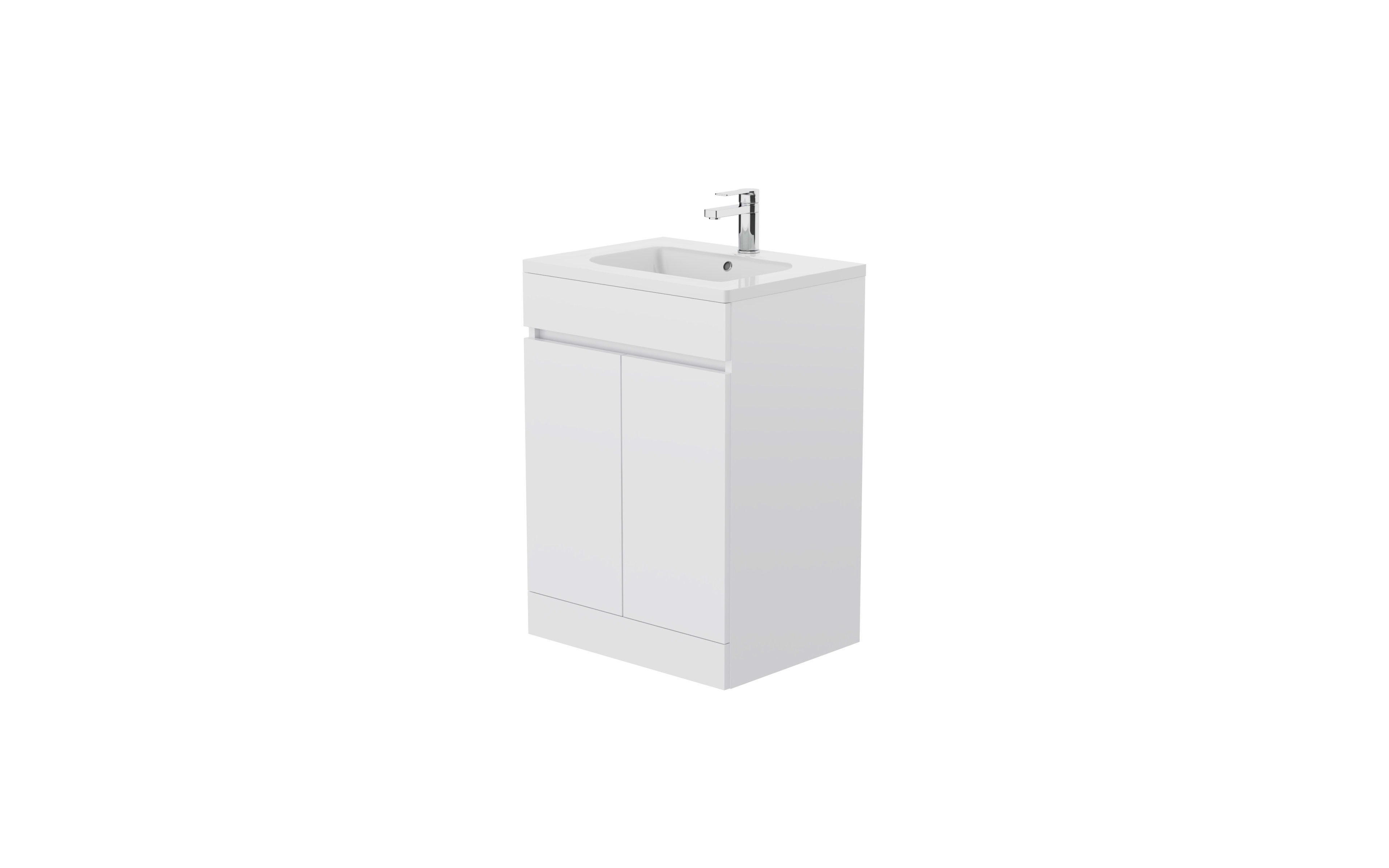 Atlantis 600mm Vanity Unit Only L Shape