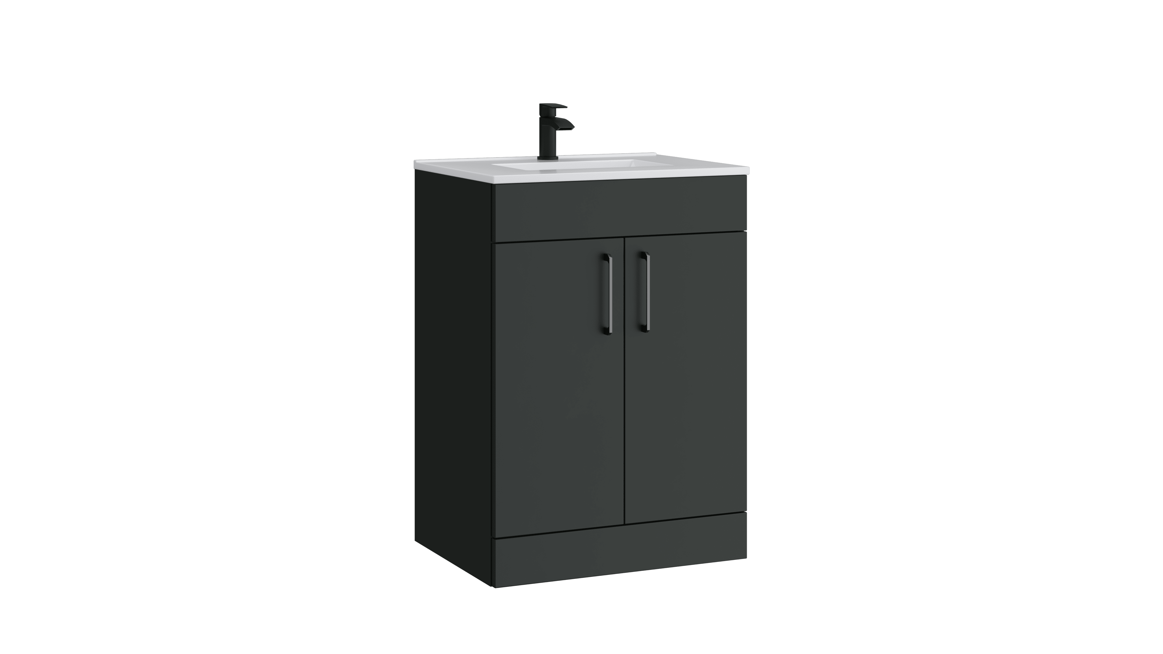 Dove 600mm 2 Door Floor Standing Unit Matt Anthracite