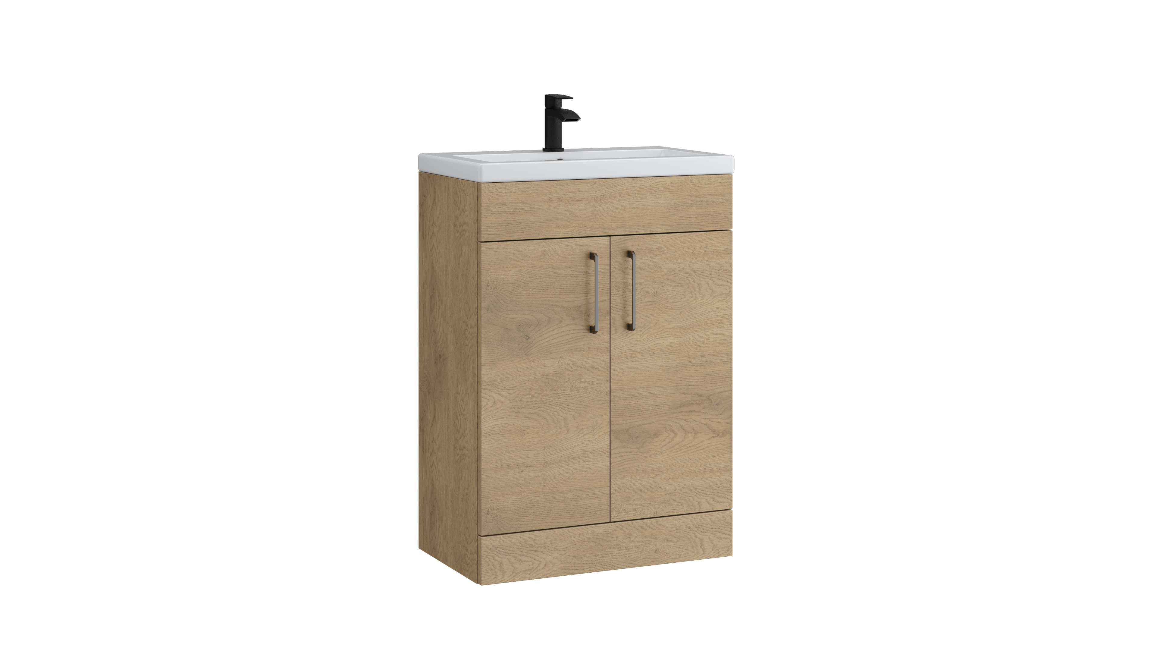 Dove 600mm 2 Door Slimline Unit Torro Oak