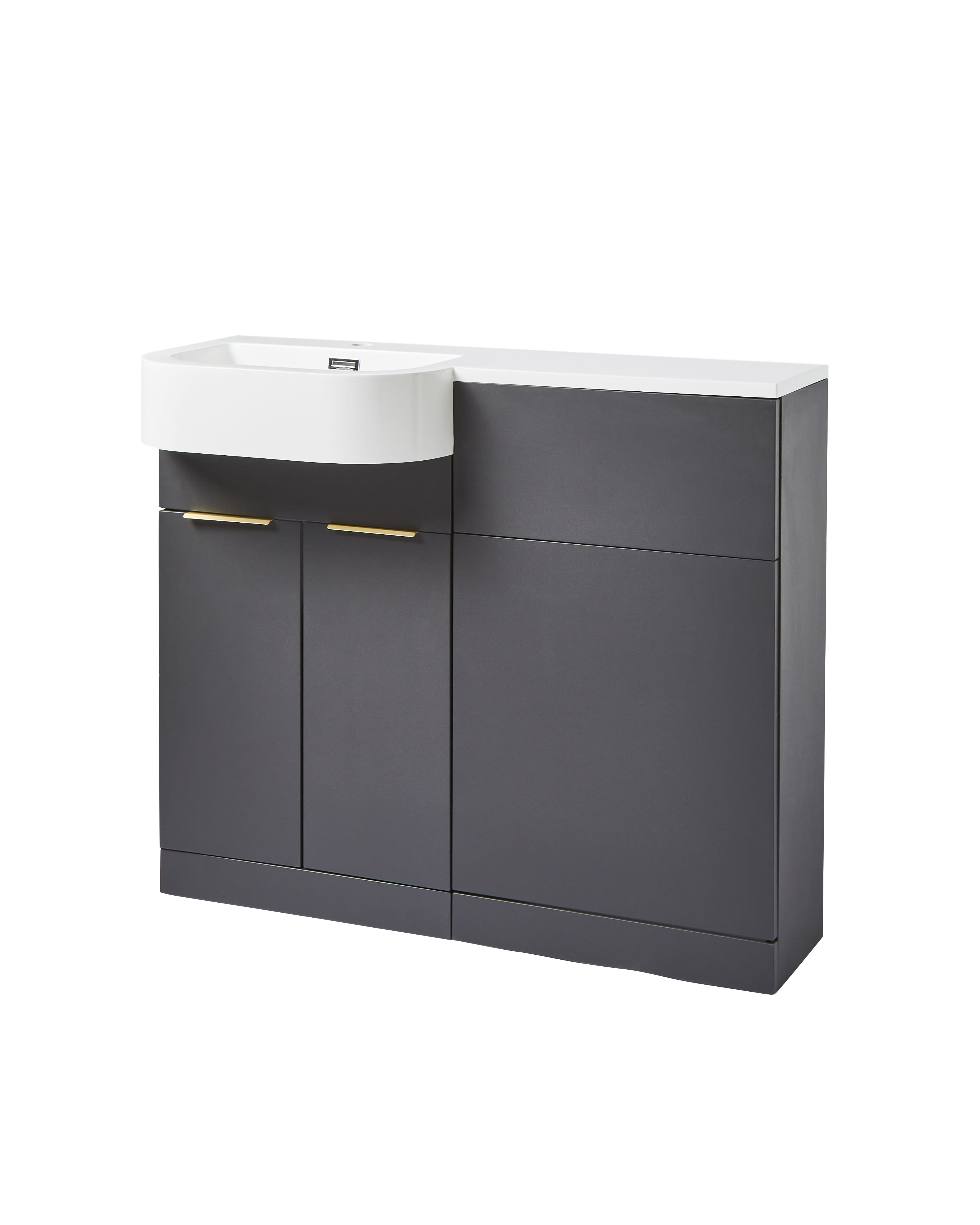Fusion WC Unit Matt Dark Grey
